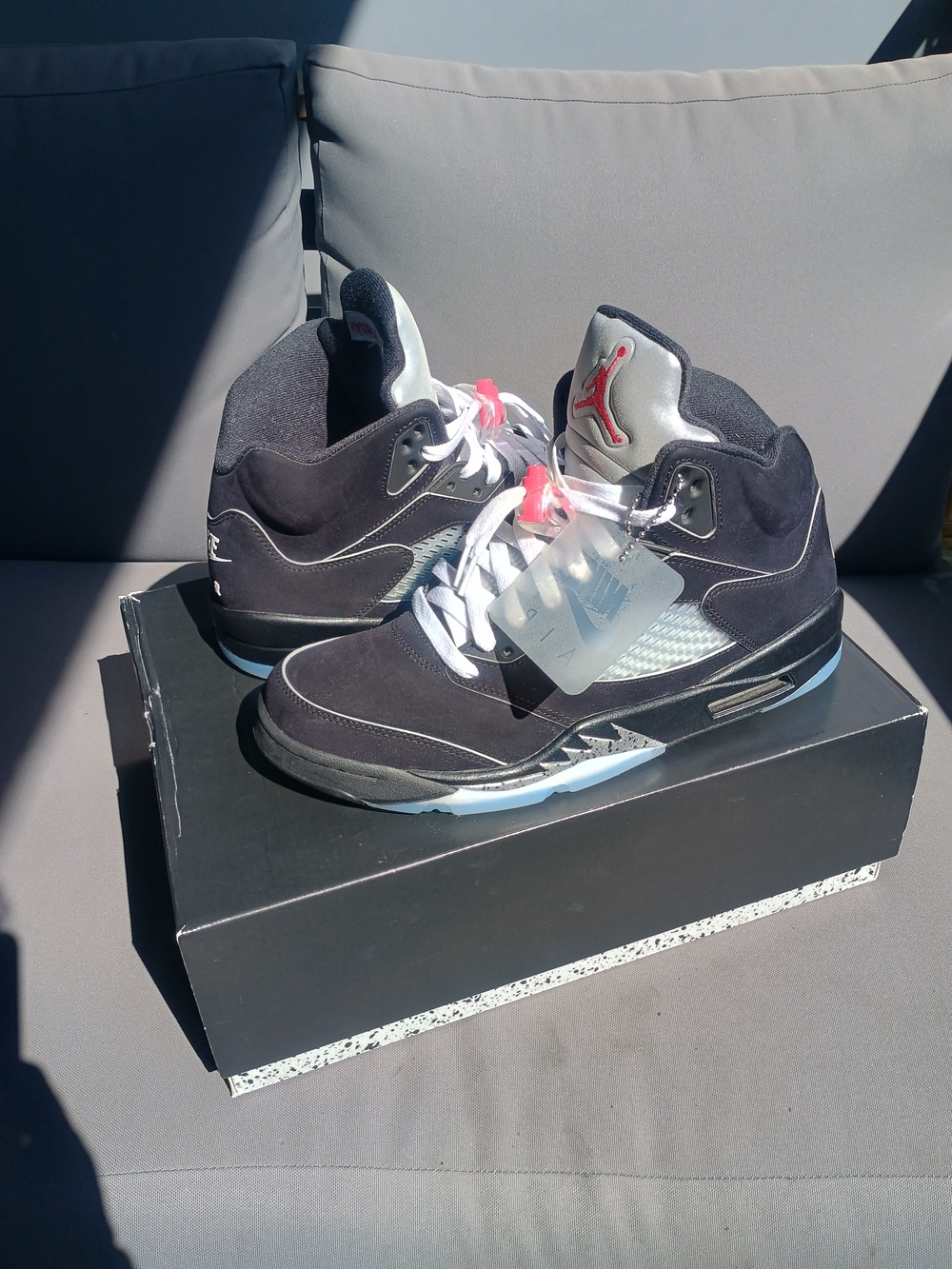 Jordan 5 Black Metallic 10.5 Excellent Condition Og All